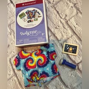 American girl camp essentials tie dye shirt flashlight fire picture 2019